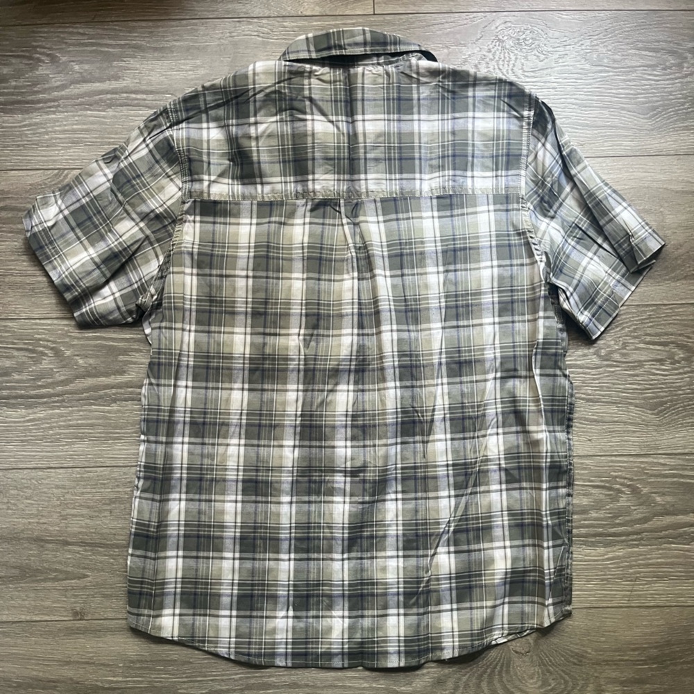 Field & Stream Men’s Short Sleeve Plaid Active Button Down Size L Hiking Summer - Picture 2 of 7